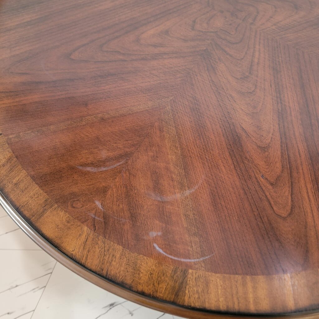 8617 3 Piece Round Pedestal Dining Table with Lattice Back Chairs