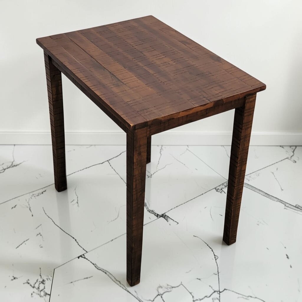 8620 Rustic Saw-Mark Accent Table