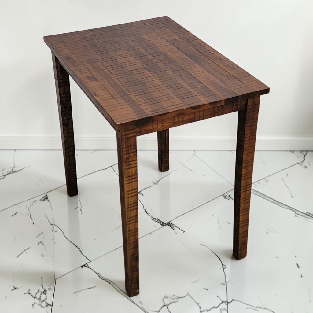 8620 Rustic Saw-Mark Accent Table