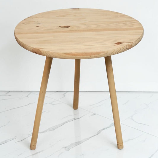 8625 Round Wood Side #Table Used ~ FURNITURE