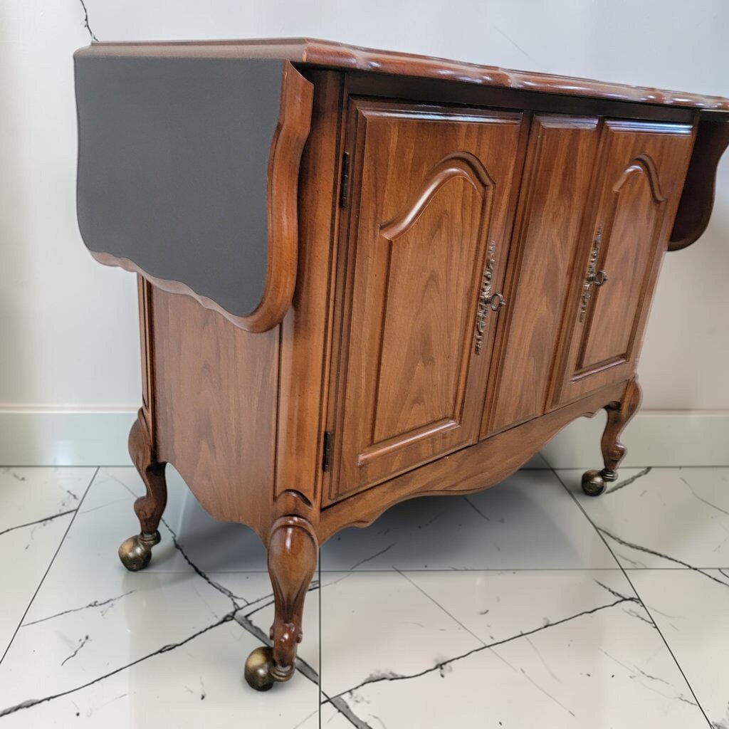 8634 French Provincial Drop-Leaf Server