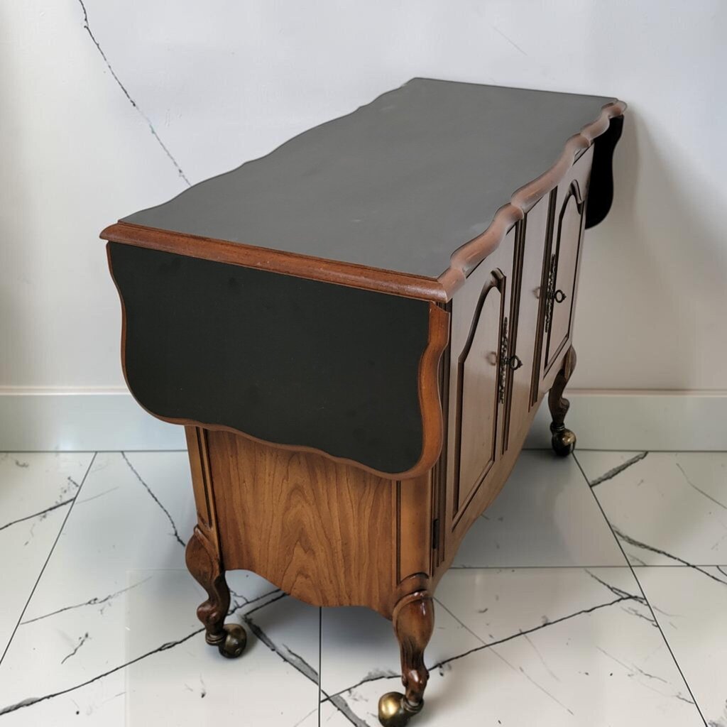 8634 French Provincial Drop-Leaf Server