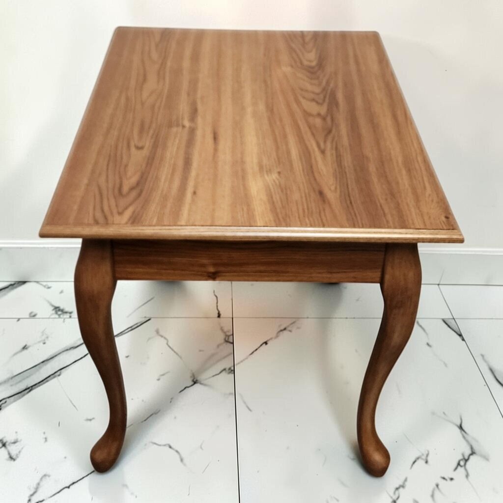 8640 Vintage Oak Queen Anne Style End Table
