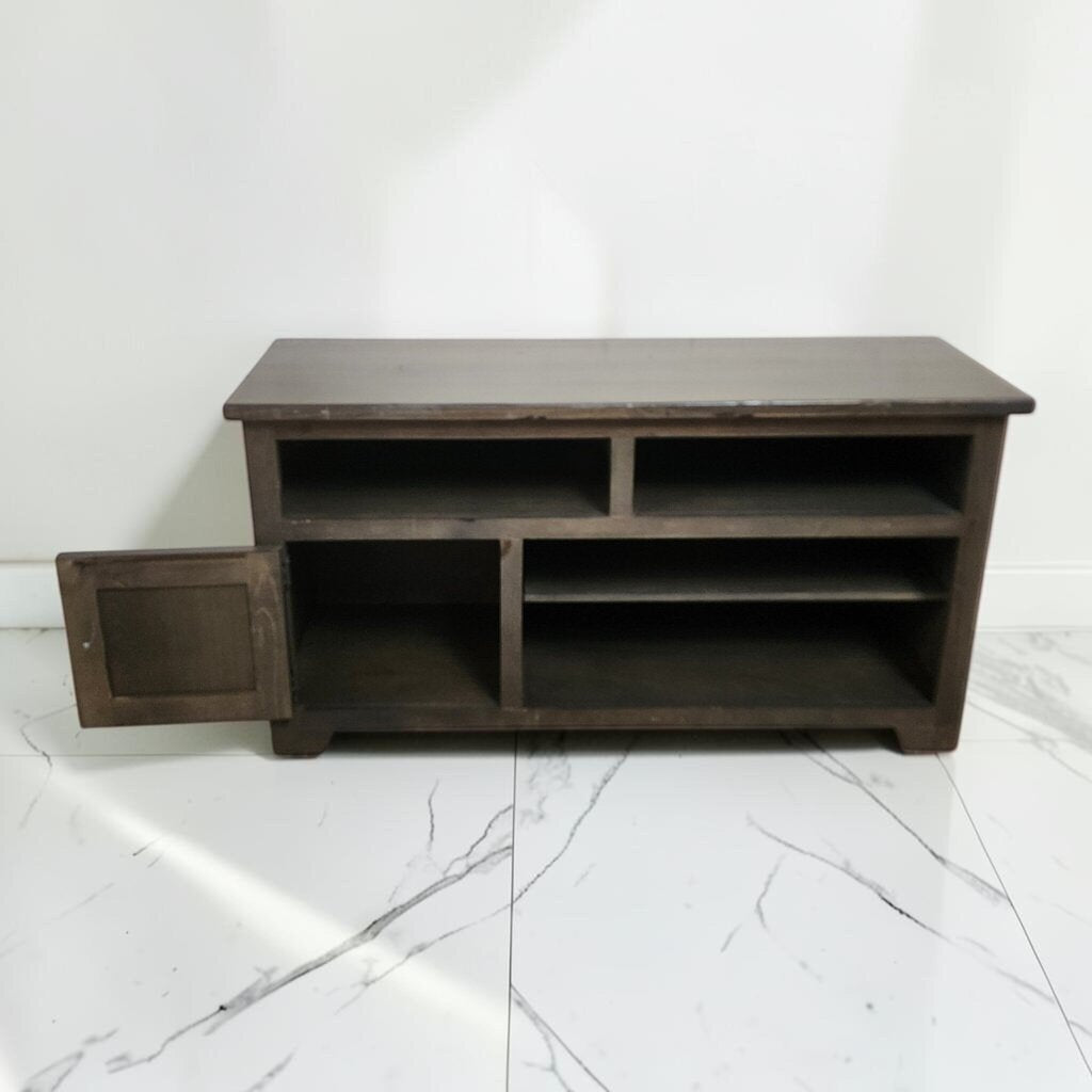 8645 Rustic Dark Wood Media Console