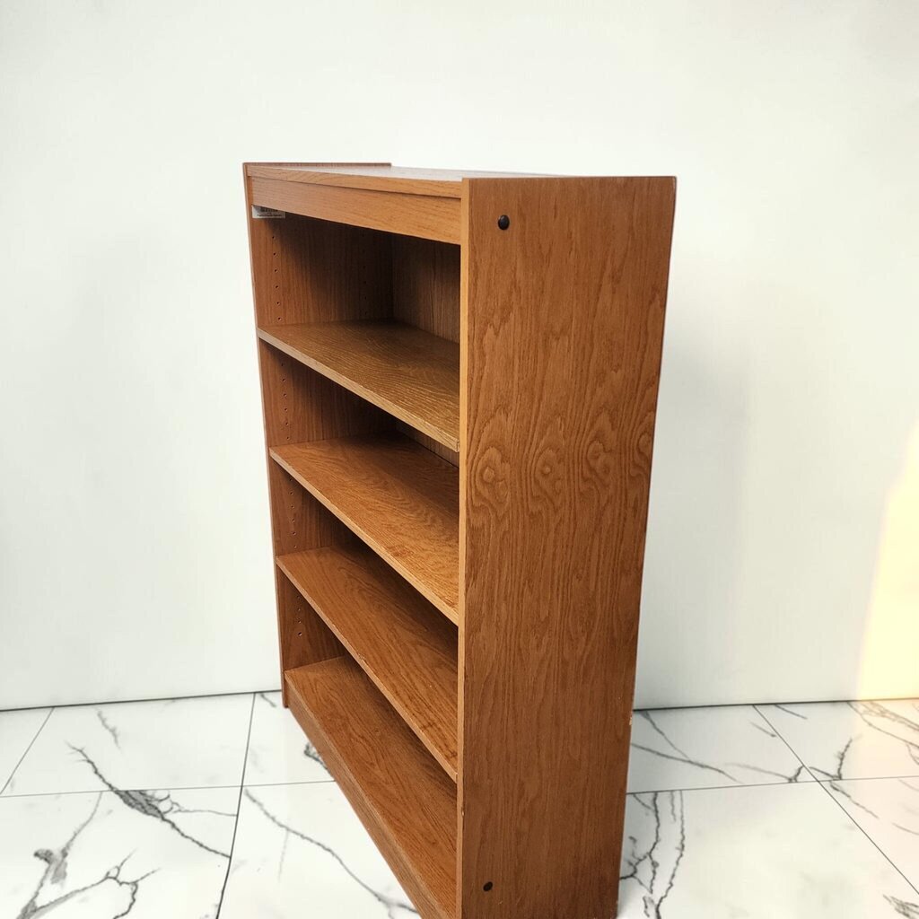 8651 4-Shelf Oak-Finish Laminate Bookcase