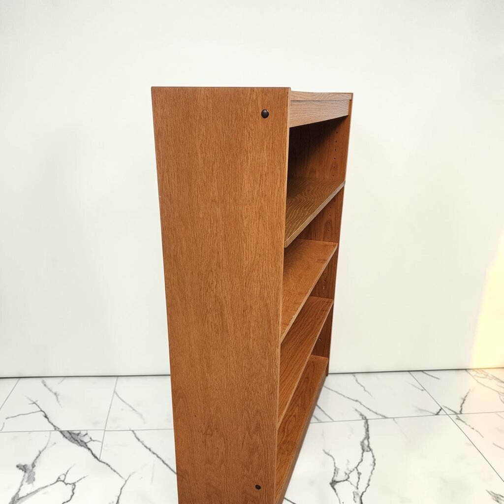 8651 4-Shelf Oak-Finish Laminate Bookcase
