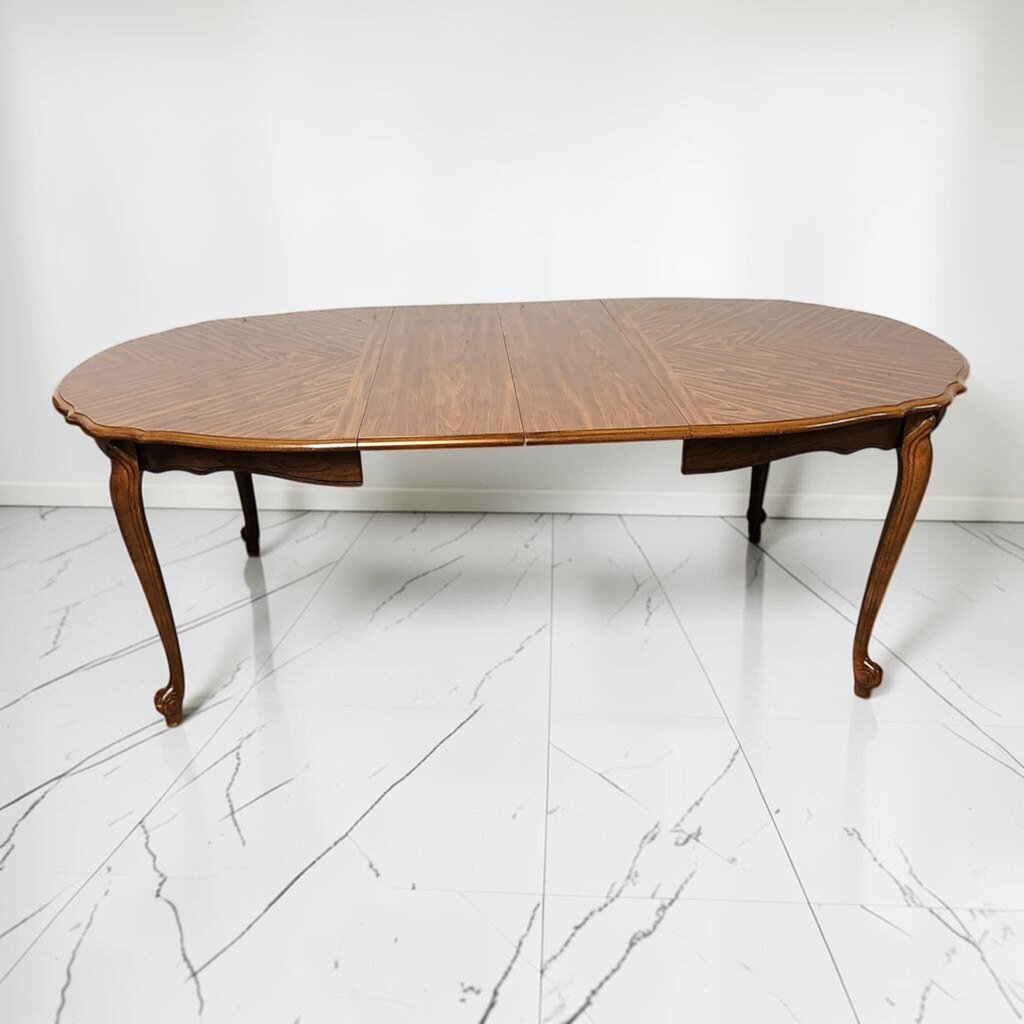 8652 French Provincial Style Dining Set with Cane Back Chairs