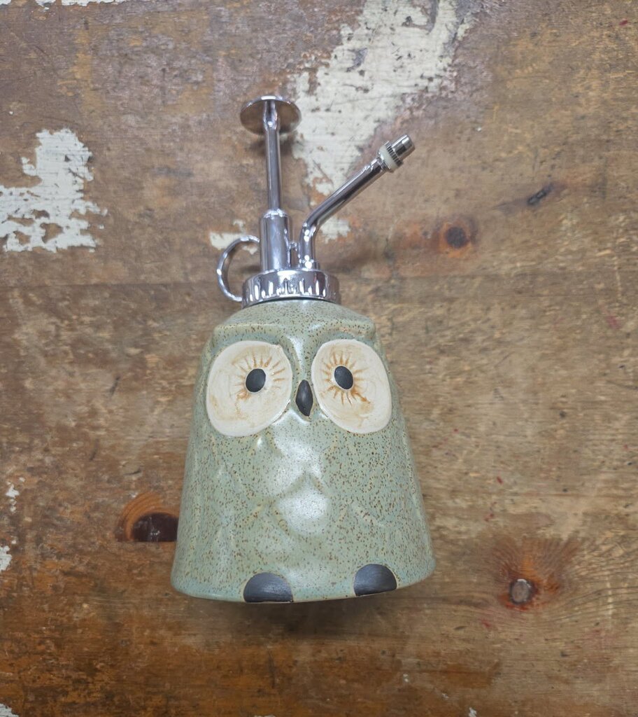 Stoneware Owl Design Plant Mister