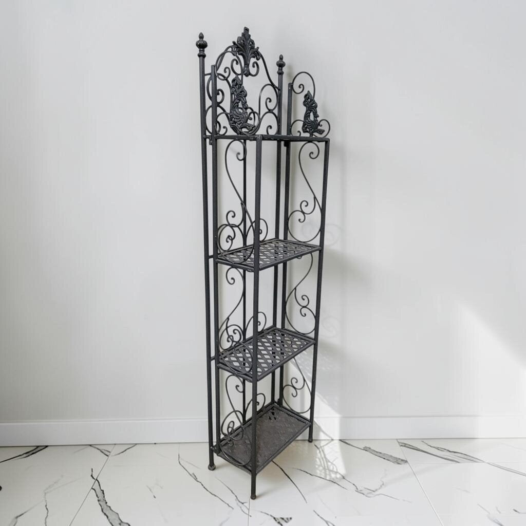 8671 Contemporary 4-Tier Folding Metal Bakers #Rack