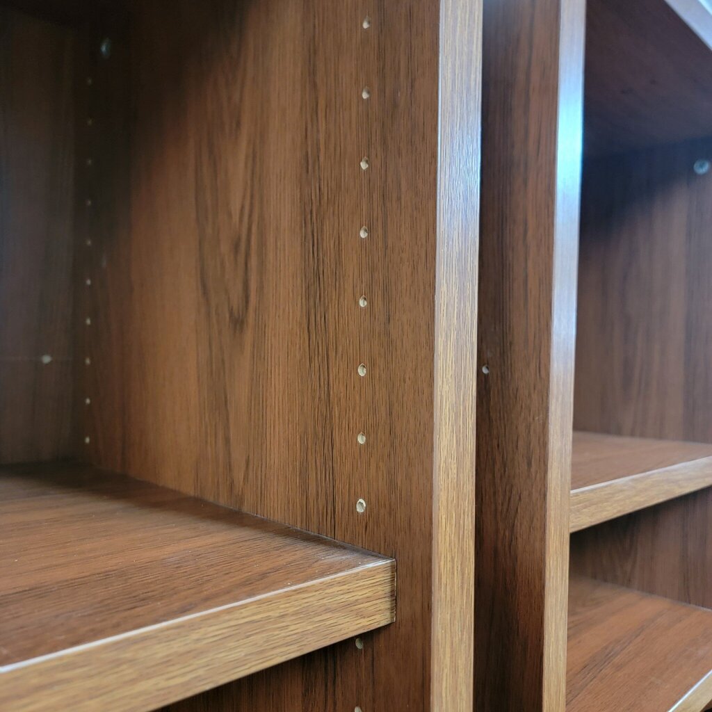 8674-8675 Oak Laminate 6 Shelf #Bookcase
