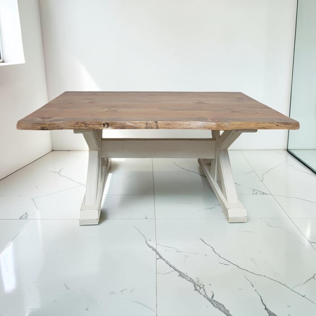 8677 Modern Farmhouse Live Edge #Dining Set