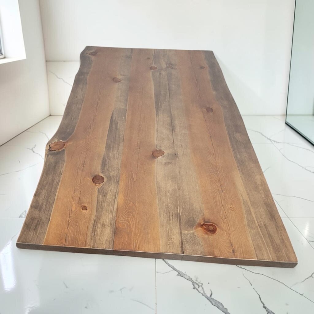 8677 Modern Farmhouse Live Edge #Dining Set