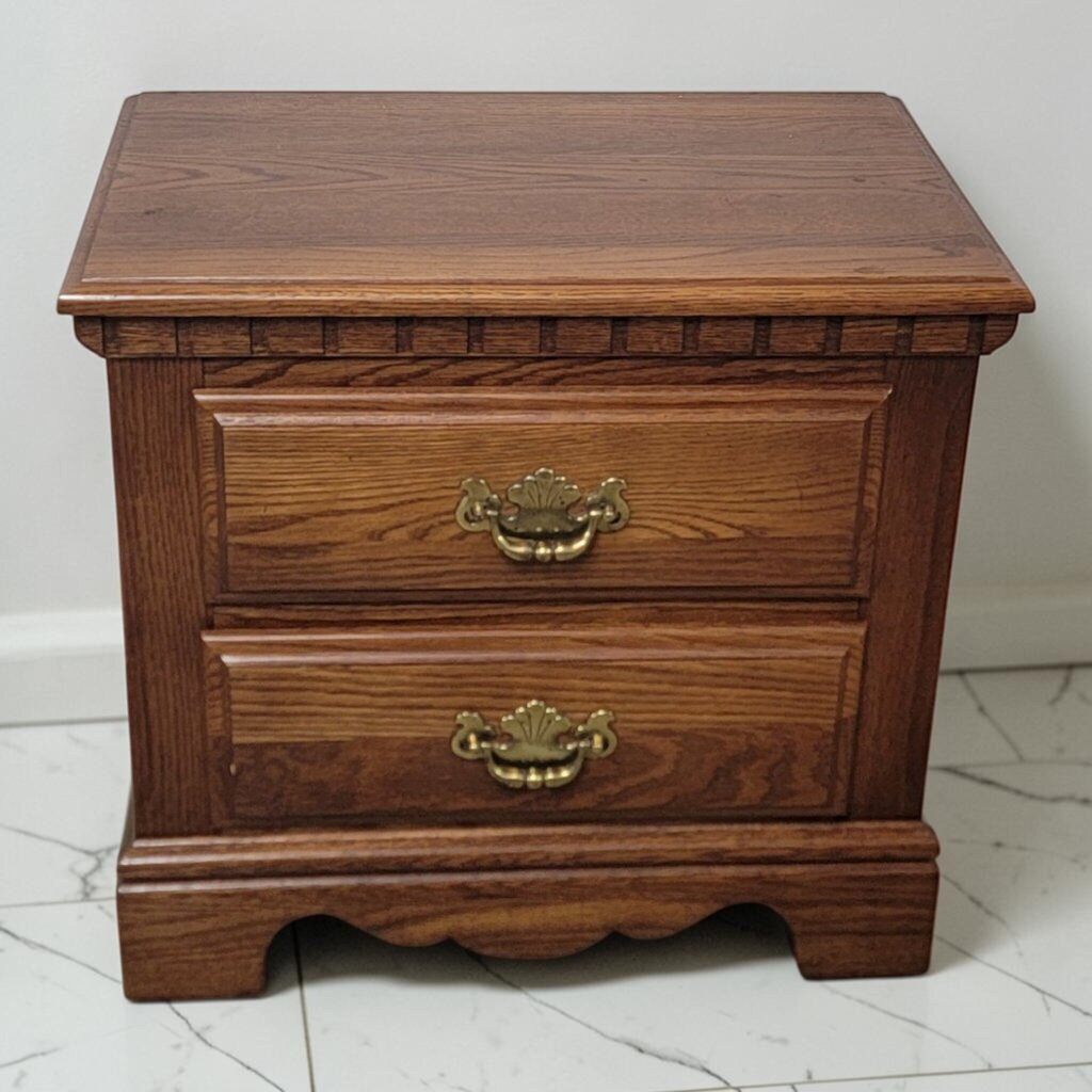 8685 Pennsylvania House Oak Two-Drawer Nightstand