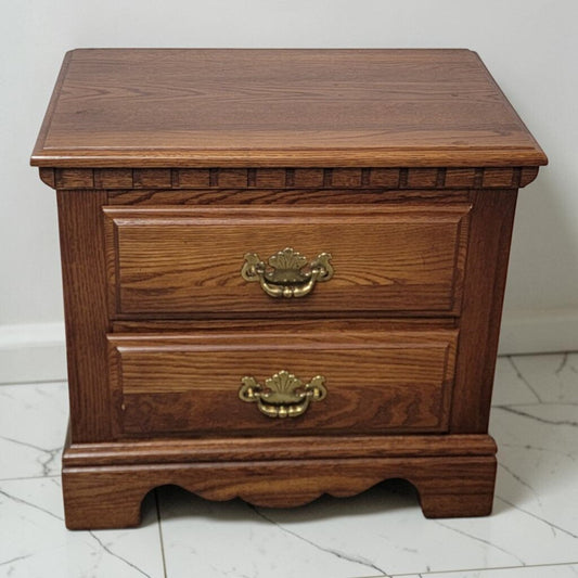 8685 Pennsylvania House Oak Two-Drawer Nightstand