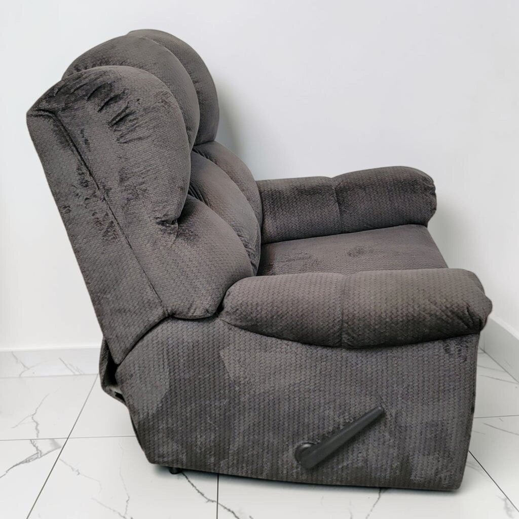 8690 Contemporary Grey Textured Rocker Recliner