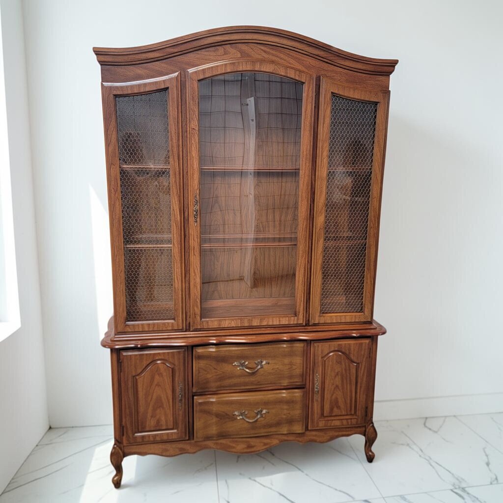 8692 Lenoir House by Broyhill French Provincial China Hutch