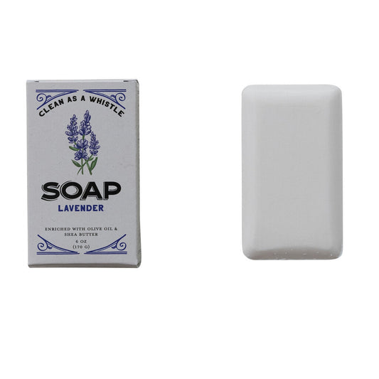 Lavender Scented Triple Milled Bar Soap 3 3 4" x 2 1 4" x1 1 4" White New * Gifts & Speciality