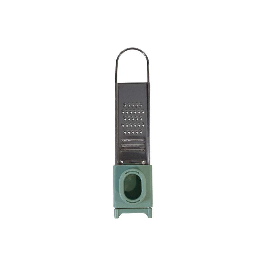 Stainless Steel 3-Way Mini Grater with Adjustable Mandolin Slicer