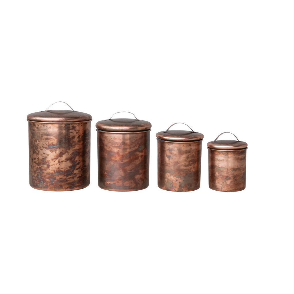 Oxidized Copper Finish Canister | 5"