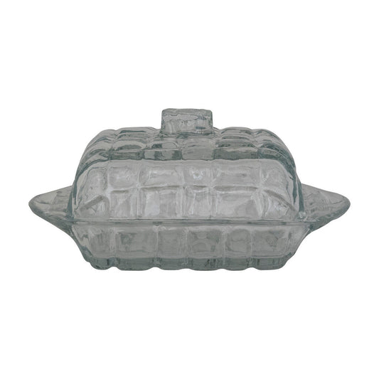 Pressed Glass Butter Dish New * Home