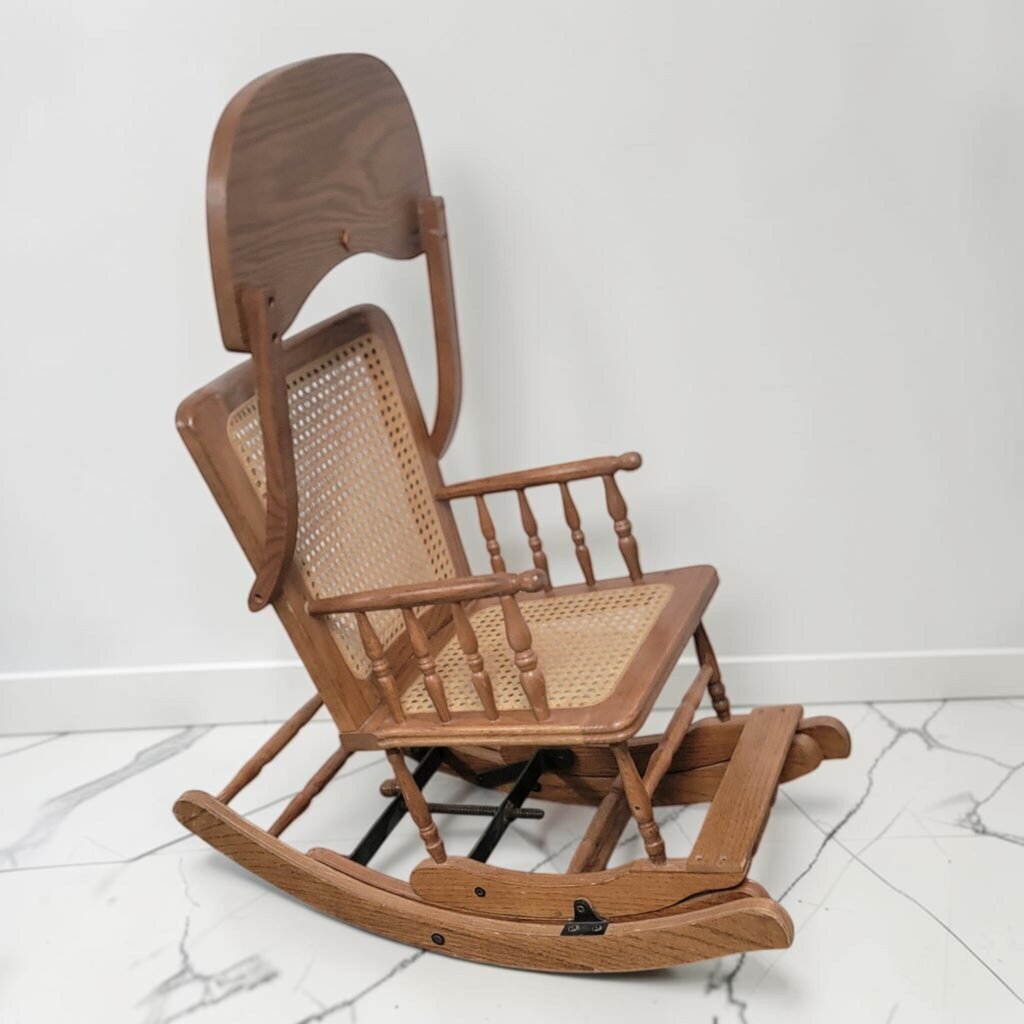 8702 Victorian Style Convertible Oak High Chair and #Rocker