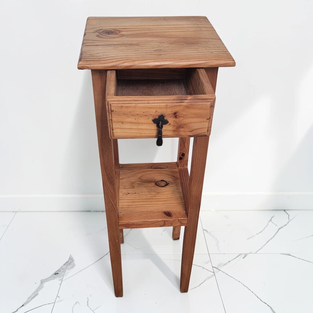 8706 Mexican Tall Accent Table with Drawer
