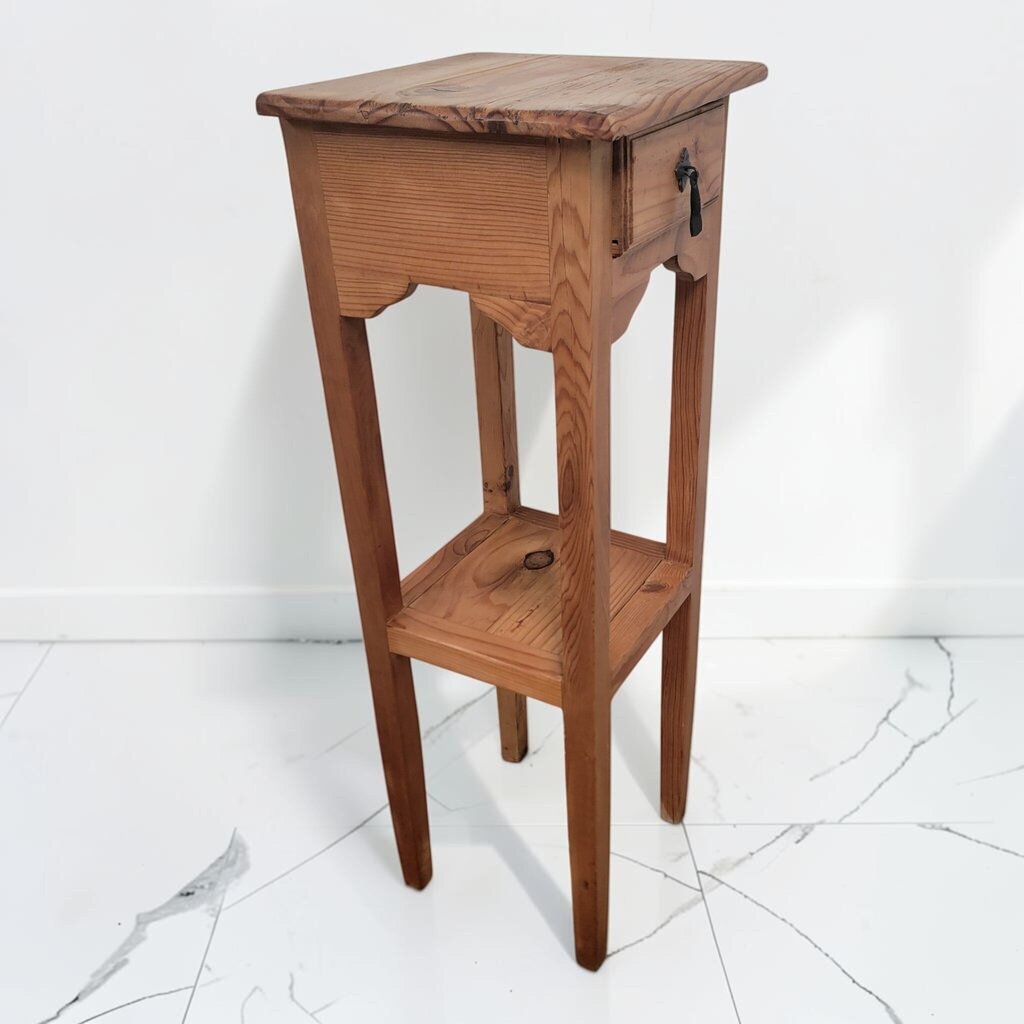 8706 Mexican Tall Accent Table with Drawer