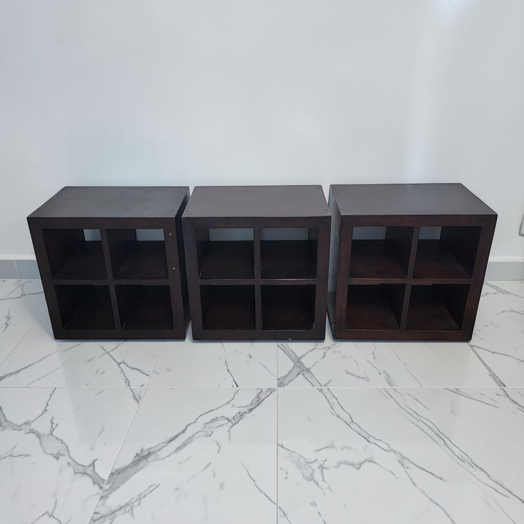 8720 - 8721 Espresso 4 Cubby Shelf