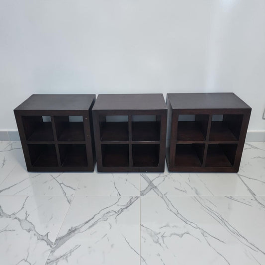 8720 - 8721 Espresso 4 Cubby Shelf
