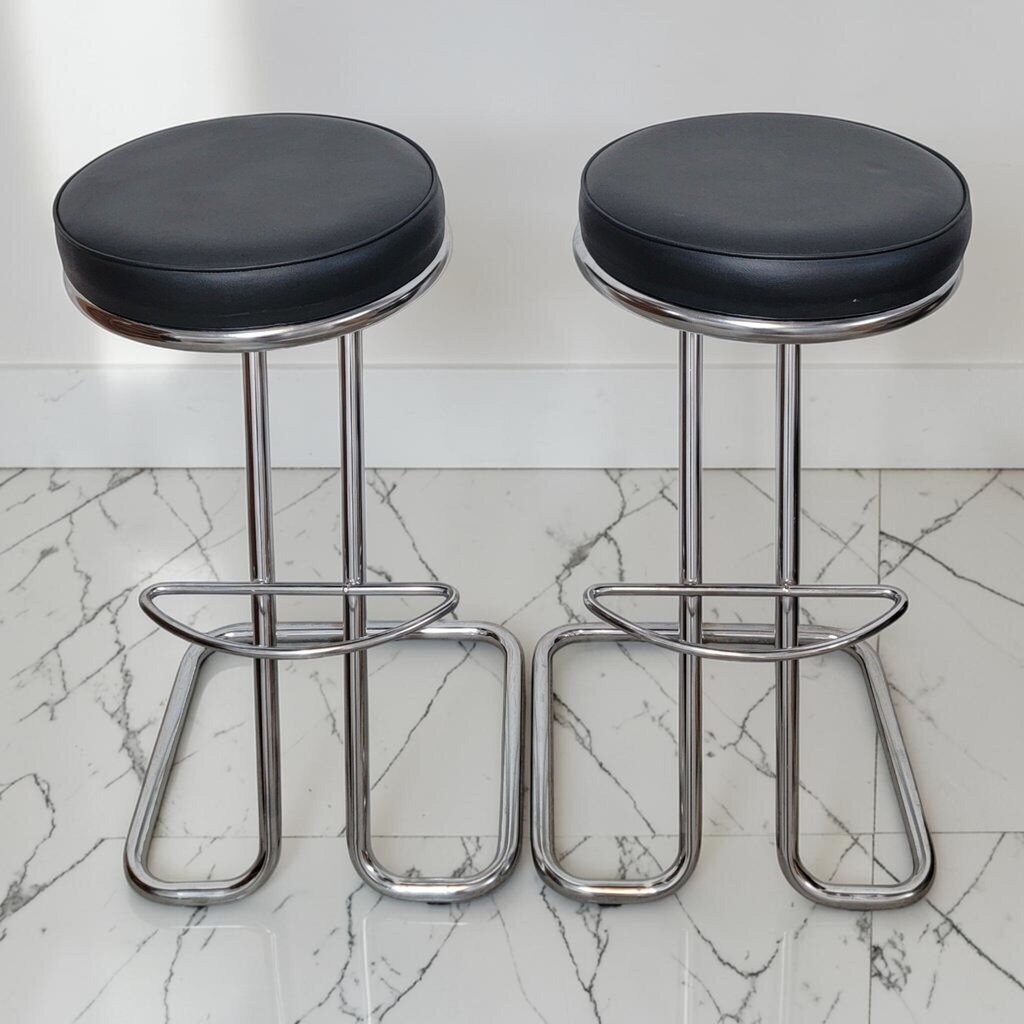 8725-8726 Post Modern Chrome Barstool