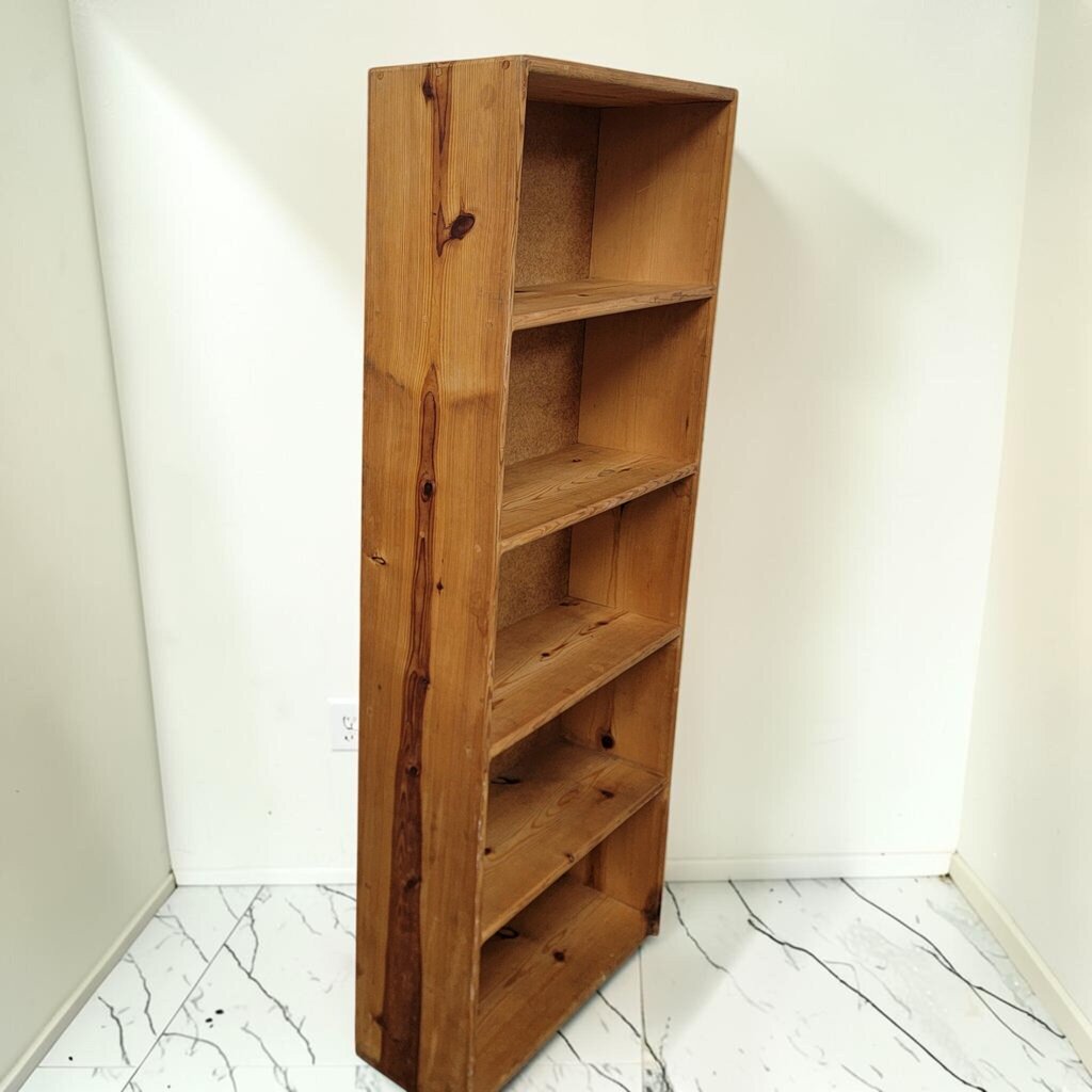 8727 Rustic Solid Pine Five-Tier Open #Bookcase