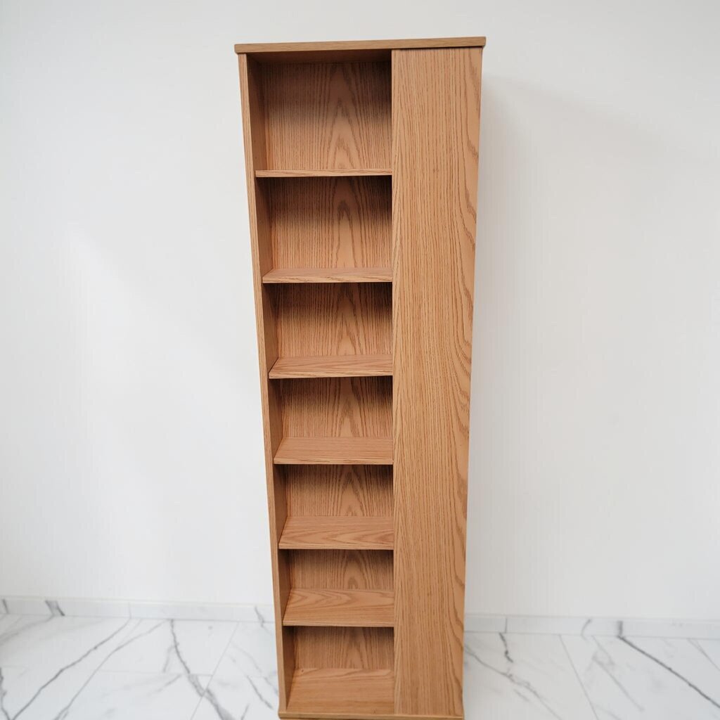 8728 Rotating Oak- Laminate Media #Storage Tower