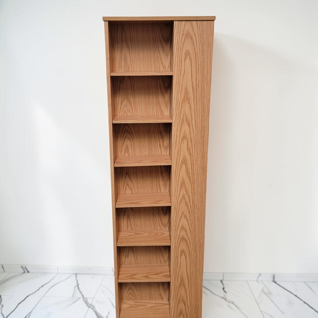 8728 Rotating Oak- Laminate Media #Storage Tower