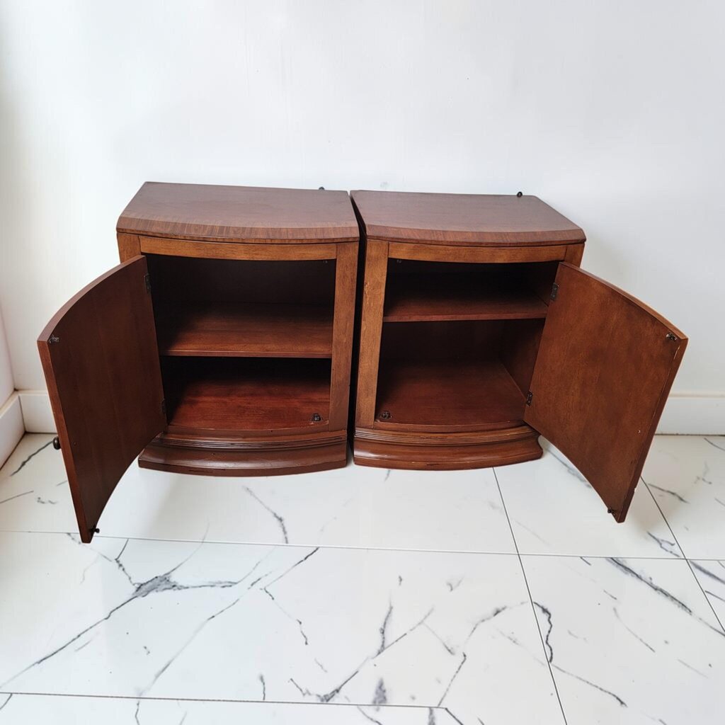 8750-8751 Mid Century Modern Curved Front #Nightstand
