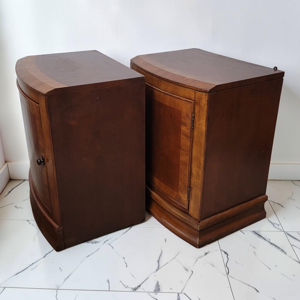 8750-8751 Mid Century Modern Curved Front #Nightstand