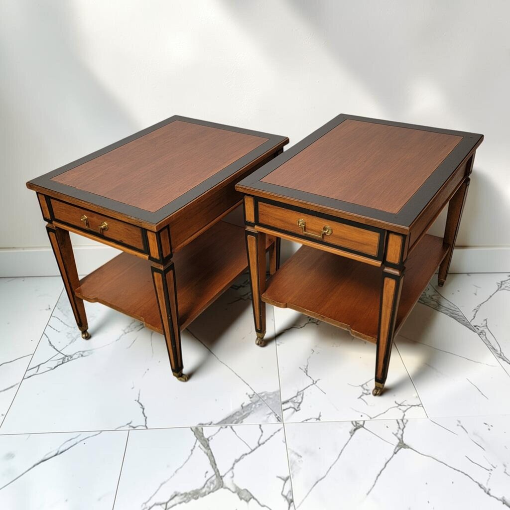 8752-8753 Neo Classical Style 2 Tier End #Table