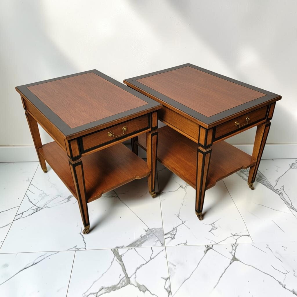 8752-8753 Neo Classical Style 2 Tier End #Table