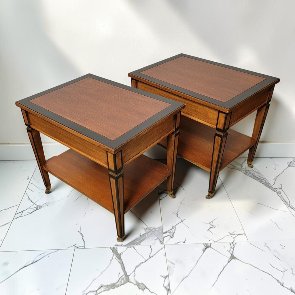 8752-8753 Neo Classical Style 2 Tier End #Table