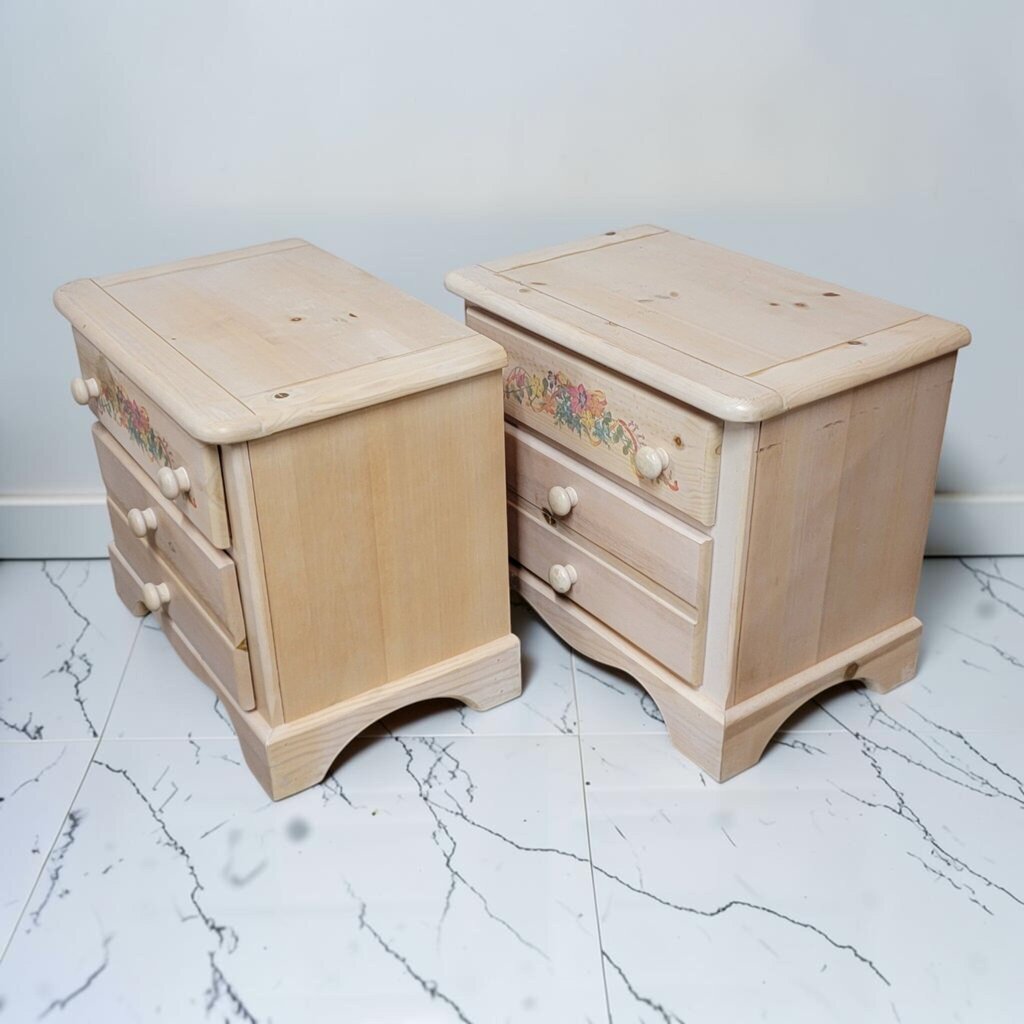 8763-8764 Vintage Floral #Nightstand