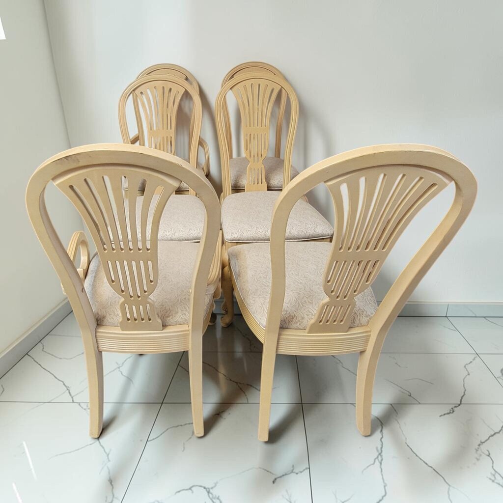 8773-8778 Pickled Upholstered Dining #Chair ~ FURNITURE