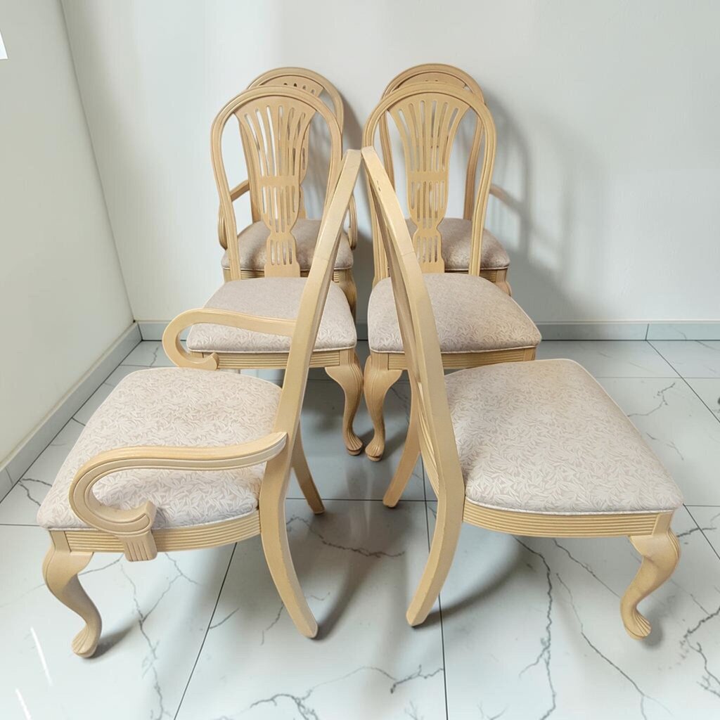 8773-8778 Pickled Upholstered Dining #Chair ~ FURNITURE