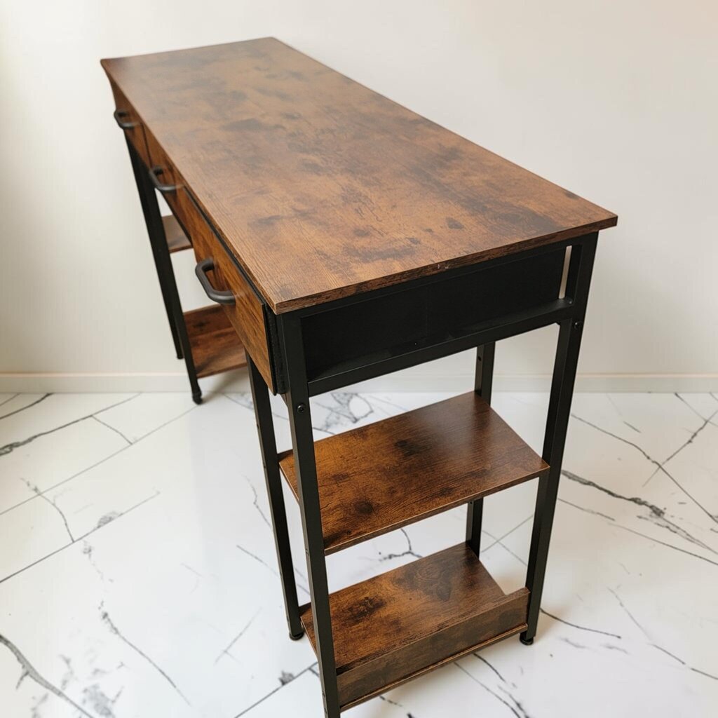 8782 Industrial Wood and Metal #Desk
