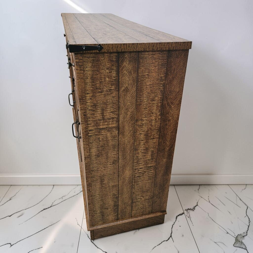8783 Farmhouse Rustic Wood and Metal #Sideboard ~ FURNITURE