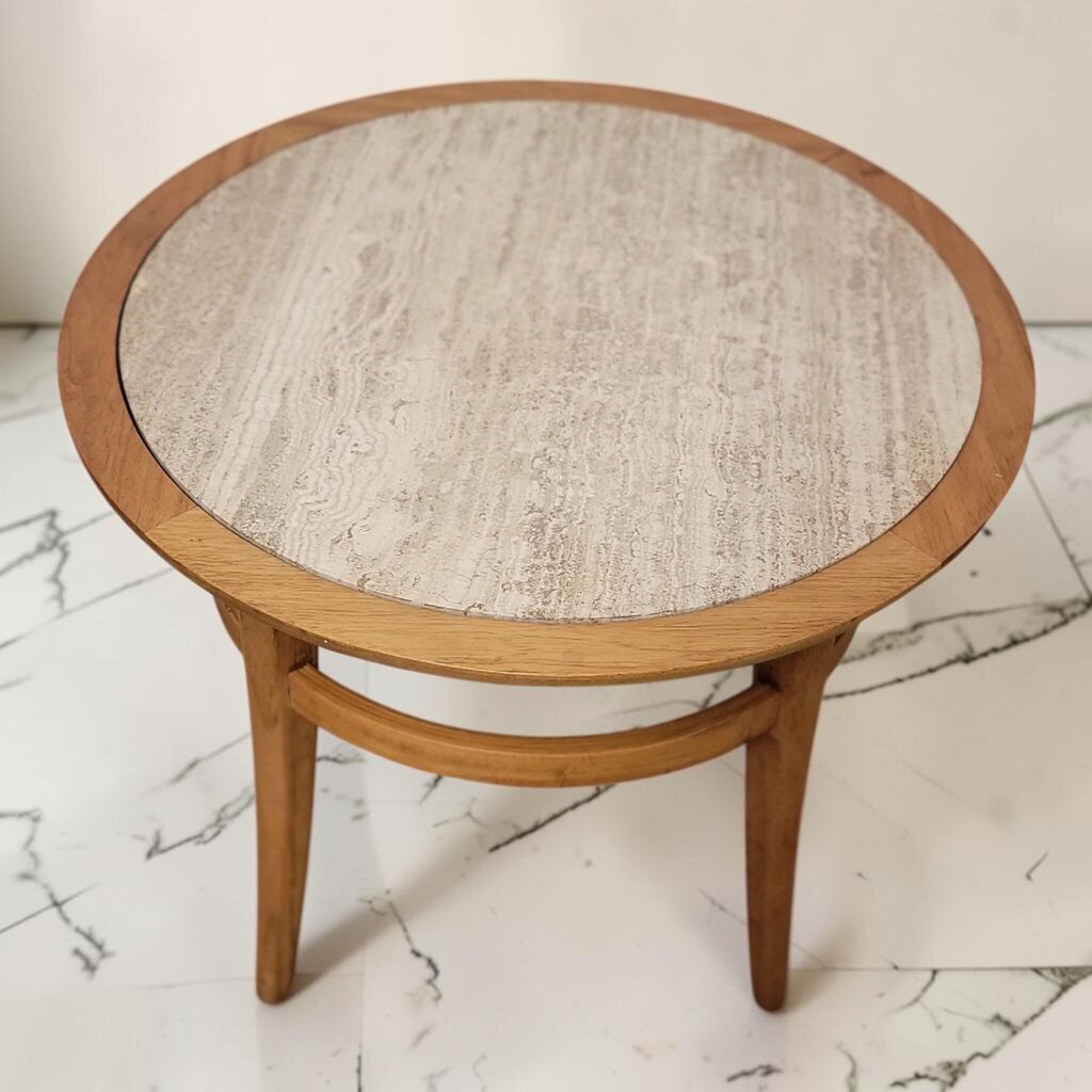 8786 Mid Century Round Accent Table