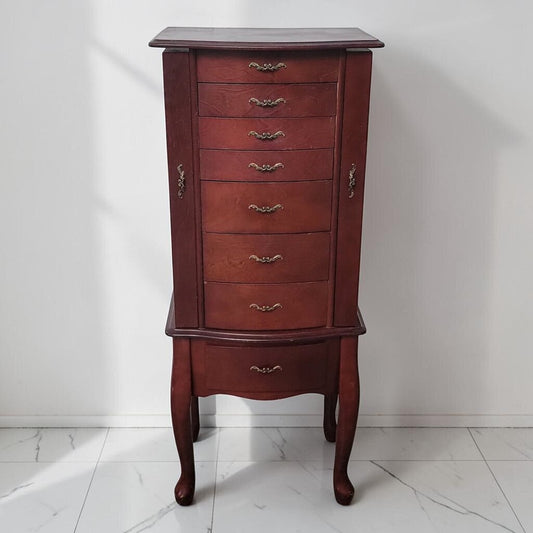 8791 Cherry #Jewelry Armoire Used ~ FURNITURE