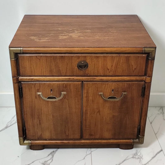 8792 Drexel Oak Cabinet End #Table Used ~ FURNITURE