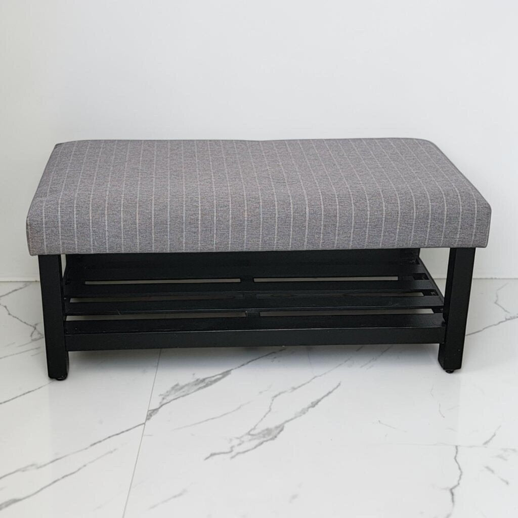 8803 Gray Uphosltered #Bench Used ~ FURNITURE