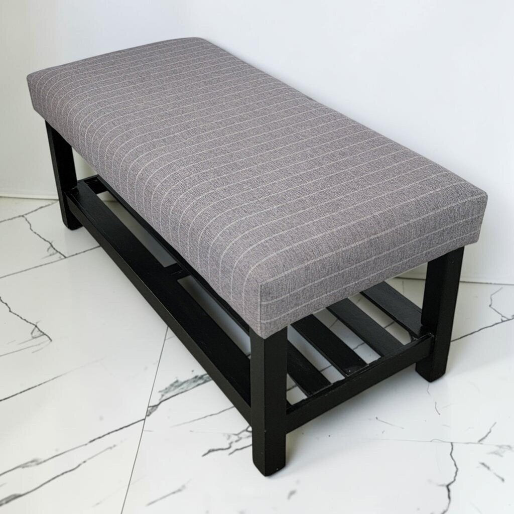 8803 Gray Uphosltered #Bench ~ FURNITURE