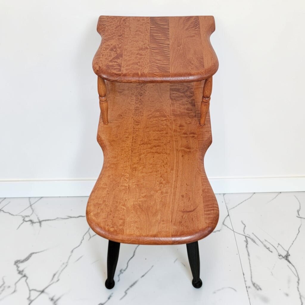 8804 Mid-Century Biomorphic Two-Tier Step End #Table ~ FURNITURE