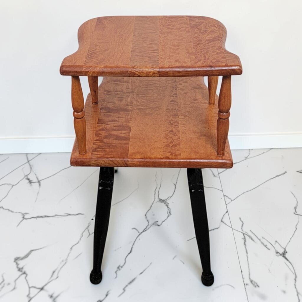 8804 Mid-Century Biomorphic Two-Tier Step End #Table ~ FURNITURE